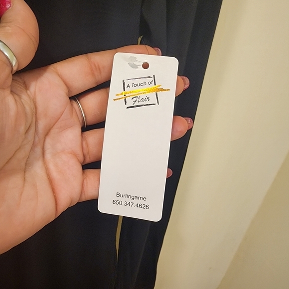 FLAIR Women's Black Turtlle Neck Long Sleeves Tshit size S NWT - Picture 8 of 9